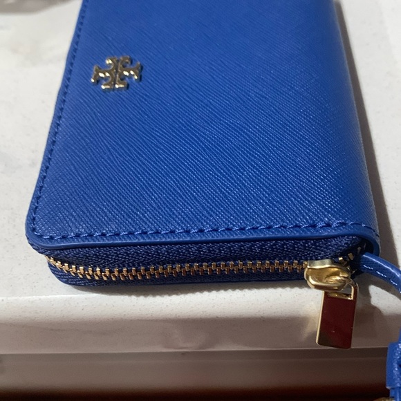 Tory Burch Emerson Zip Key/Coin Case. Regal Blue. NWT - Picture 10 of 11